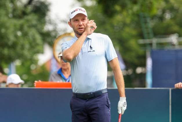 Maximilian Kieffer (GER) am Abschlag,Tee, 36. BMW International Open 2025, Golf, DP World Tour, Herren, Runde 2, 04.07.2025 Eichenried Bayern Deutschland
