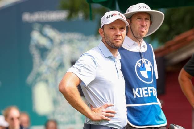 Maximilian Kieffer (GER) am Abschlag,Tee, 36. BMW International Open 2025, Golf, DP World Tour, Herren, Runde 2, 04.07.2025 Eichenried Bayern Deutschland