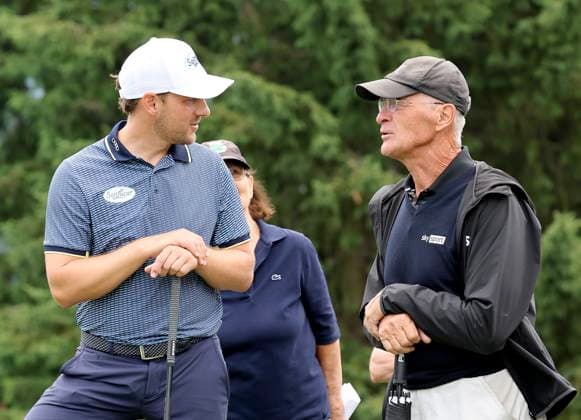 GOLF - Interwetten Open HAUS,AUSTRIA,04.JUL.25 - GOLF - Interwetten Open, HotelPlanner Tour, Golfclub Schladming. Image shows Lukas Nemecz (AUT) and Andreas Schwab.  GEPAxpictures xHansxOberlaender