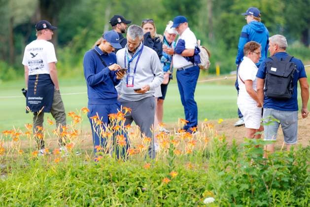 MUNICH, GERMANY - 04.07.2025: Helen Briem Deutsche Berufsgolferin. The BMW International Open at Golfclub Munchen Eichenried on July 04, 2025 in Germany.