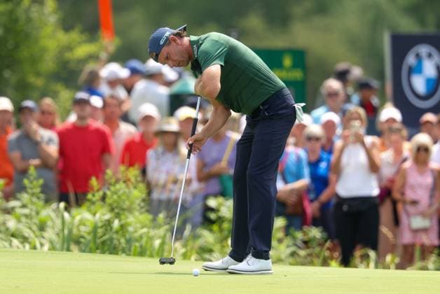 Marcel Siem (GER) beim Putten auf der 18, 36. BMW International Open 2025, Golf, DP World Tour, Herren, Runde 2, 04.07.2025 Eichenried Bayern Deutschland