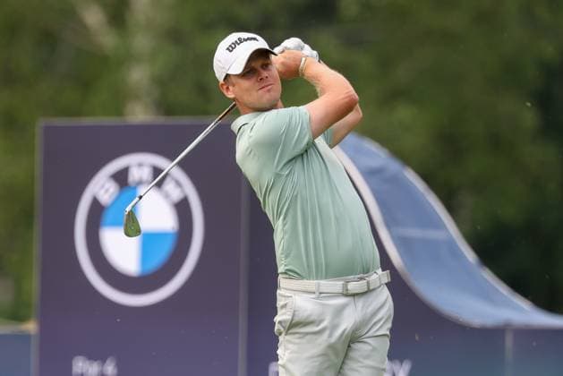 Hurly Long (GER) am Abschlag,Tee, 36. BMW International Open 2025, Golf, DP World Tour, Herren, Runde 2, 04.07.2025 Eichenried Bayern Deutschland