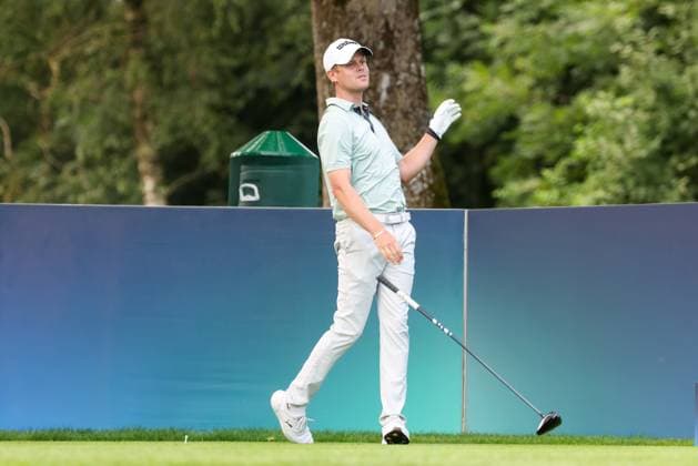 Hurly Long (GER) am Abschlag,Tee, 36. BMW International Open 2025, Golf, DP World Tour, Herren, Runde 2, 04.07.2025 Eichenried Bayern Deutschland