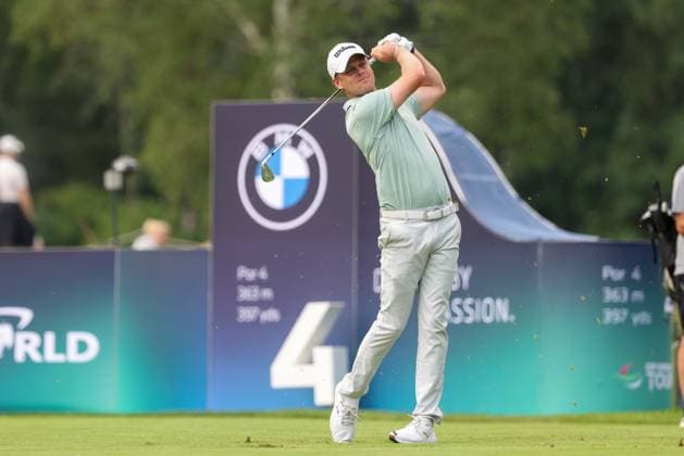 Hurly Long (GER) am Abschlag,Tee, 36. BMW International Open 2025, Golf, DP World Tour, Herren, Runde 2, 04.07.2025 Eichenried Bayern Deutschland