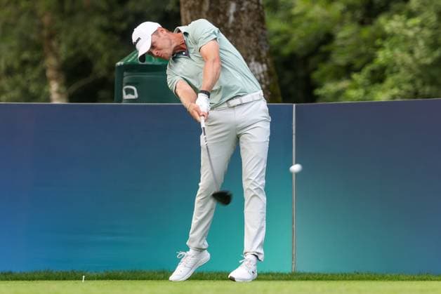 Hurly Long (GER) am Abschlag,Tee, 36. BMW International Open 2025, Golf, DP World Tour, Herren, Runde 2, 04.07.2025 Eichenried Bayern Deutschland