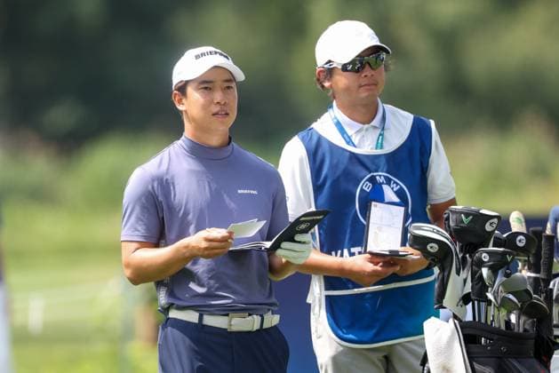 Yuto Katsuragawa (JPN) am Abschlag,Tee, 36. BMW International Open 2025, Golf, DP World Tour, Herren, Runde 2, 04.07.2025 Eichenried Bayern Deutschland