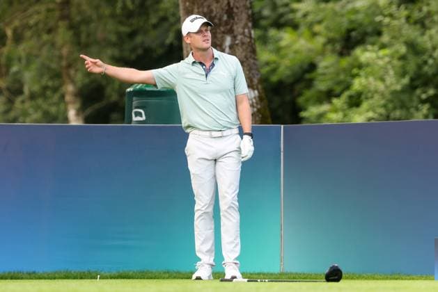 Hurly Long (GER) am Abschlag,Tee, 36. BMW International Open 2025, Golf, DP World Tour, Herren, Runde 2, 04.07.2025 Eichenried Bayern Deutschland