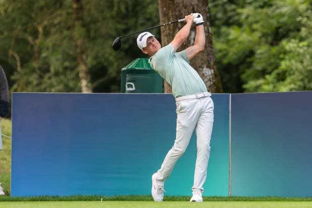 Hurly Long (GER) am Abschlag,Tee, 36. BMW International Open 2025, Golf, DP World Tour, Herren, Runde 2, 04.07.2025 Eichenried Bayern Deutschland