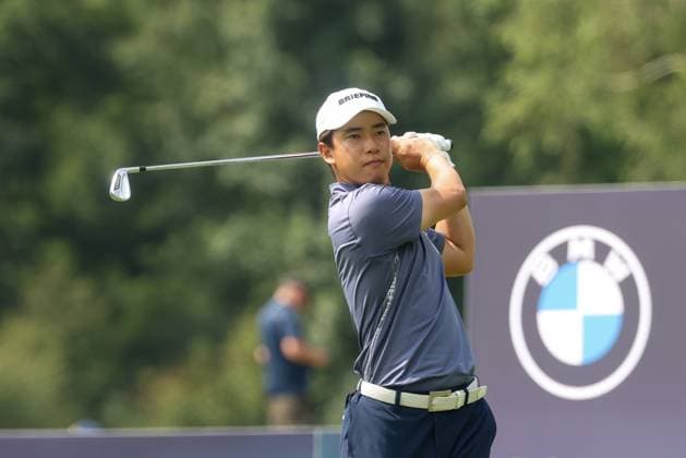 Yuto Katsuragawa (JPN) am Abschlag,Tee, 36. BMW International Open 2025, Golf, DP World Tour, Herren, Runde 2, 04.07.2025 Eichenried Bayern Deutschland