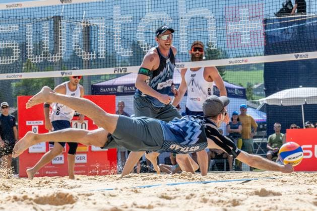 RECORD DATE NOT STATED Beach Pro Tour - Elite 16 Gstaad, 04.07.2025 Clemens Wickler (GER), Nils Ehlers (GER); Beach Pro Tour - Elite 16 Gstaad am 04.07.2025 Copyright: xBEAUTIFULxSPORTS PeterxWeberx