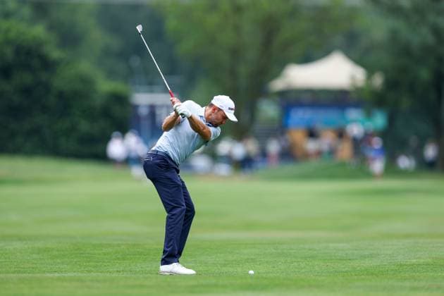 Golf DP World Tour European Tour Tag 2 BMW International Open 2025 am 04.07.2025 im Golf Club Eichenried Maximilian Kiefer ( Deutschland )
