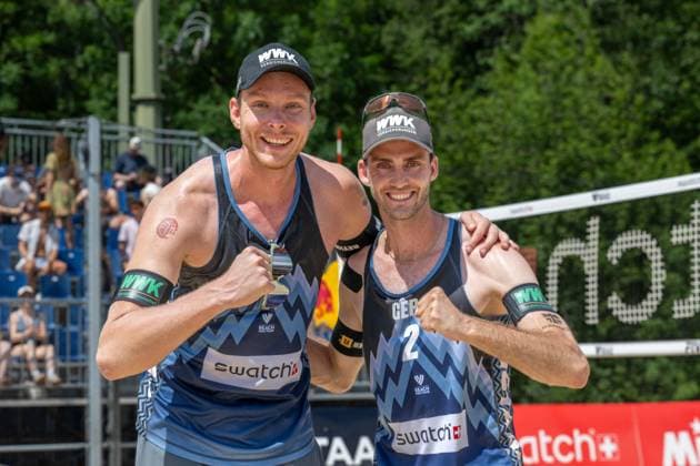 RECORD DATE NOT STATED Beach Pro Tour - Elite 16 Gstaad, 04.07.2025 Nils Ehlers (GER), Clemens Wickler (GER); Beach Pro Tour - Elite 16 Gstaad am 04.07.2025 Copyright: xBEAUTIFULxSPORTS PeterxWeberx