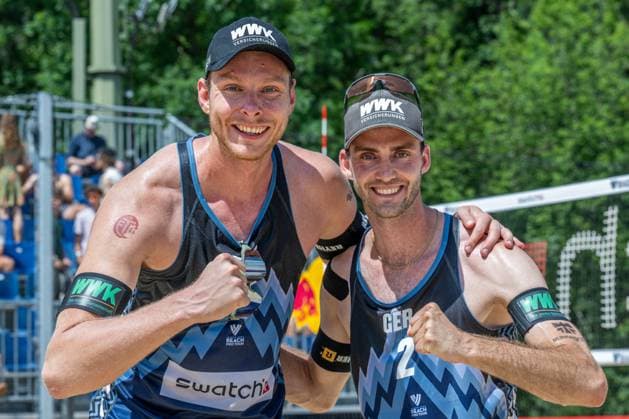 RECORD DATE NOT STATED Beach Pro Tour - Elite 16 Gstaad, 04.07.2025 Nils Ehlers (GER), Clemens Wickler (GER); Beach Pro Tour - Elite 16 Gstaad am 04.07.2025 Copyright: xBEAUTIFULxSPORTS PeterxWeberx