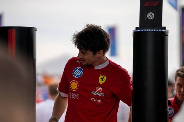 F1 British Grand Prix - UK Charles Leclerc (Mon) of Scuderia Ferrari 16 during the Formula 1 Qatar Airways British Grand Prix 2025 on Friday at the Silverstone International Circuit, Silverstone, England, UK on July 4, 2025. Photo by Antoine Lapeyre ABACAPRESS.COM Silverstone England United Kingdom  Copyright: xLapeyrexAntoine ABACAx