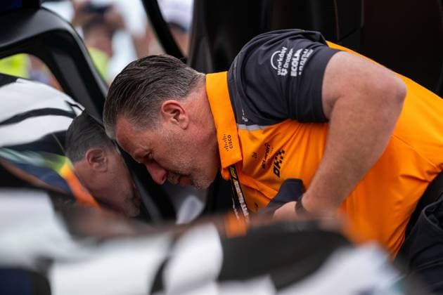 F1 British Grand Prix - UK Zak Brown (Gbr) CEO of McLaren during the Formula 1 Qatar Airways British Grand Prix 2025 on Friday at the Silverstone International Circuit, Silverstone, England, UK on July 4, 2025. Photo by Antoine Lapeyre ABACAPRESS.COM Silverstone England United Kingdom  Copyright: xLapeyrexAntoine ABACAx