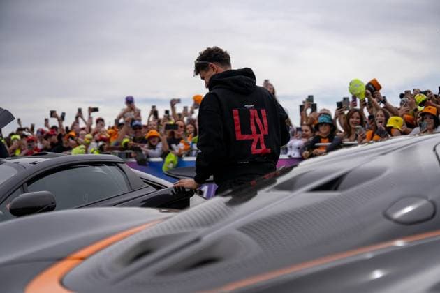 F1 British Grand Prix - UK Lando Norris (Gbr) of McLaren Racing 4during the Formula 1 Qatar Airways British Grand Prix 2025 on Friday at the Silverstone International Circuit, Silverstone, England, UK on July 4, 2025. Photo by Antoine Lapeyre ABACAPRESS.COM Silverstone England United Kingdom  Copyright: xLapeyrexAntoine ABACAx