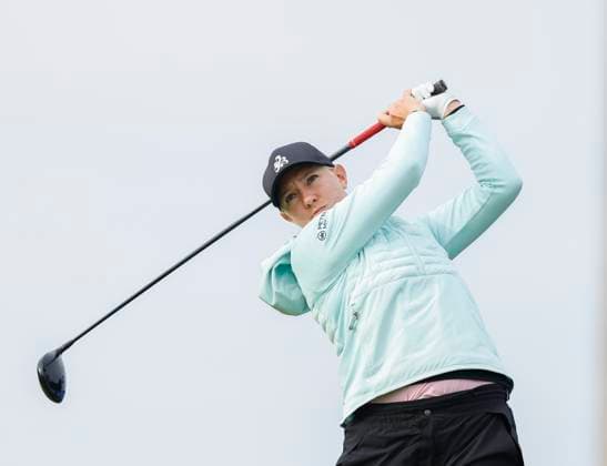 4th July 2025; The O& x2019;Meara Course at Carton House, Maynooth, County Kildare, Ireland; KPMG Womens Irish Open Golf, Round 2; Rosie Davies of England tees off on the 10th hole  ActionPlus12808633 PeterxFitzpatrick