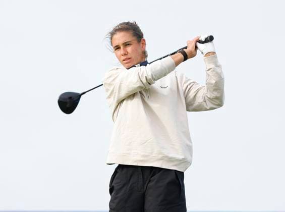 4th July 2025; The O& x2019;Meara Course at Carton House, Maynooth, County Kildare, Ireland; KPMG Womens Irish Open Golf, Round 2; Blanca Fernandez of Spain tees off on the 10th hole  ActionPlus12808637 PeterxFitzpatrick
