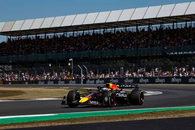 F1 - BRITISH GRAND PRIX 2025 01 VERSTAPPEN Max (nld), Red Bull Racing RB21, action during the Formula 1 Qatar Airways British Grand Prix 2025, 12th round of the 2025 FIA Formula One World Championship, WM, Weltmeisterschaft from July 4 to 6, 2025 on the Silverstone Circuit, in Silverstone, United Kingdom - SilverstoneUnited Kingdom  Copyright: xFLORENTxGOODENx