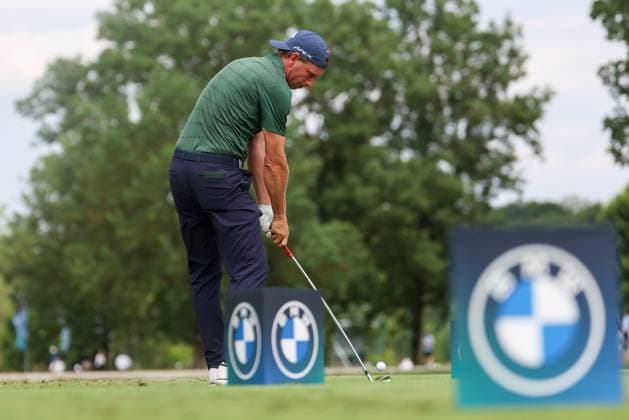 Marcel Siem (GER) am Abschlag,Tee 8, 36. BMW International Open 2025, Golf, DP World Tour, Herren, Runde 2, 04.07.2025 Eichenried Bayern Deutschland