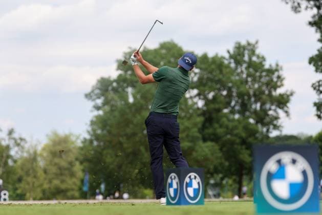 Marcel Siem (GER) am Abschlag,Tee 8, 36. BMW International Open 2025, Golf, DP World Tour, Herren, Runde 2, 04.07.2025 Eichenried Bayern Deutschland