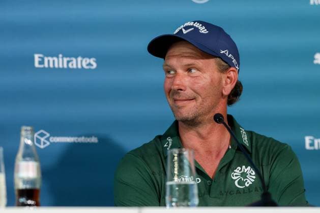 Marcel Siem (GER) auf der Pressekonferenz nach der Runde 2, 36. BMW International Open 2025, Golf, DP World Tour, Herren, Runde 2, 04.07.2025 Eichenried Bayern Deutschland