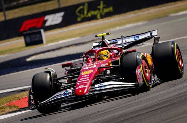 SILVERSTONE - Lewis Hamilton (Ferrari) during 1st free practice at the Silverstone circuit ahead of the Great Britain Grand Prix. ANP SEM VAN DER WAL xVIxANPxSportx xxANPxIVx 530924611 originalFilename: 530924611.jpg