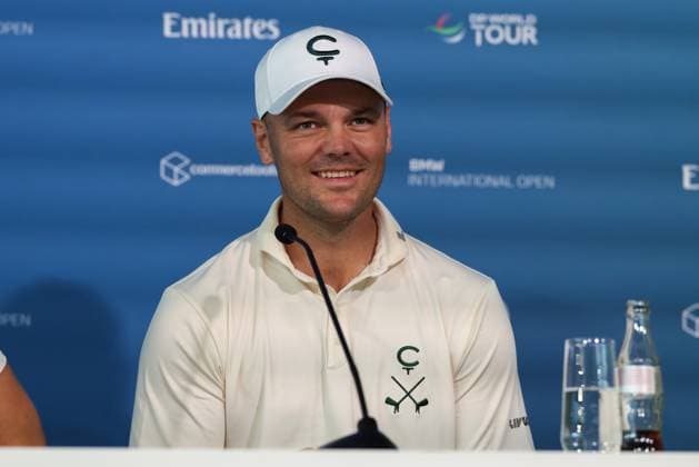 Martin Kaymer (GER) auf der Pressekonferenz nach der Runde 2, 36. BMW International Open 2025, Golf, DP World Tour, Herren, Runde 2, 04.07.2025 Eichenried Bayern Deutschland