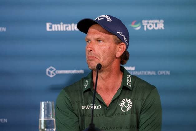Marcel Siem (GER) auf der Pressekonferenz nach der Runde 2, 36. BMW International Open 2025, Golf, DP World Tour, Herren, Runde 2, 04.07.2025 Eichenried Bayern Deutschland