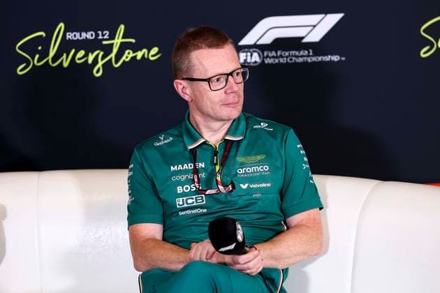 F1 - BRITISH GRAND PRIX 2025 COWELL Andy (gbr), Team Principal and CEO of Aston Martin F1 Team, portrait press conference, PK, Pressekonferenz during the Formula 1 Qatar Airways British Grand Prix 2025, 12th round of the 2025 FIA Formula One World Championship, WM, Weltmeisterschaft from July 4 to 6, 2025 on the Silverstone Circuit, in Silverstone, United Kingdom - SilverstoneUnited Kingdom Copyright: xEricxAlonsox