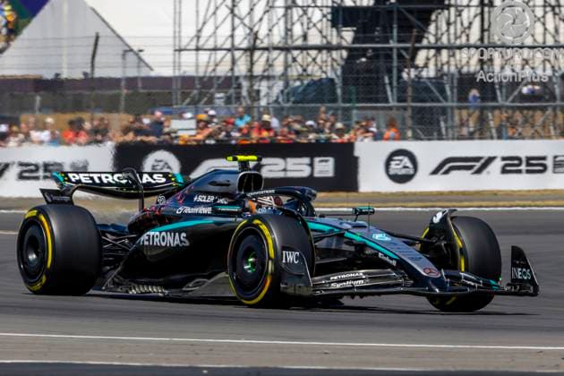 4th July 2025; Silverstone Circuit, Northamptonshire, England; Formula 1 2025 Qatar Airways British F1 Grand Prix; Free Practice Day; Mercedes-AMG Petronas F1 Team driver Andrea Kimi Antonelli in his Mercedes F1 W16 Mercedes-AMG F1 M16 during free practice 1  ActionPlus12808884 TimxWilliams