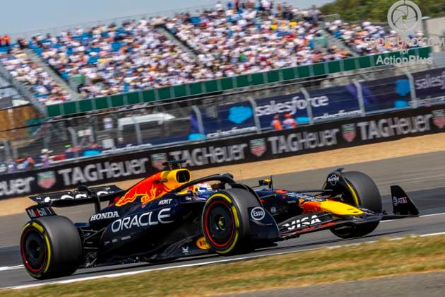 4th July 2025; Silverstone Circuit, Northamptonshire, England; Formula 1 2025 Qatar Airways British F1 Grand Prix; Free Practice Day; Oracle Red Bull Racing driver Max Verstappen in his Red Bull Racing-Honda RBPT RB21 Honda RBPTH003 during free practice 1  ActionPlus12808841 TimxWilliams