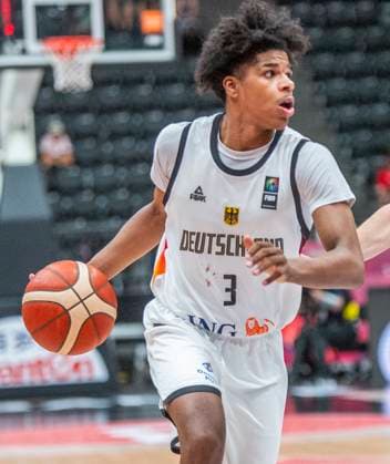 July 4, 2025, Lausanne, Vaud, Switzerland: Lausanne Switzerland, 07 04 2025: CHRISTIAN ANDERSON of Germany 3 is in action during quarter-final of FIBA U19 Basketball World Cup 2025 and took place at Lausanne Arena in Lausanne..Germany won 80-67. Lausanne Switzerland - ZUMAd206 20250704_zip_d206_023 Copyright: xEricxDubostx