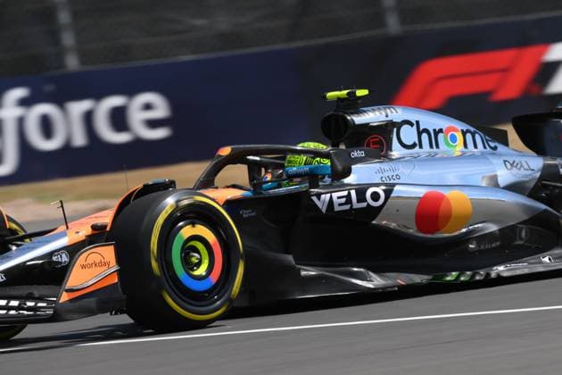 F1 Grand Prix of Great Britain - Practice Lando Norris of Great Britain and McLaren participates in Free Practice 1 of the Formula 1 Qatar Airways British Grand Prix at the Silverstone Circuit in Towcester, England, on July 4, 2024. United Kingdom  Copyright: xMIxNewsx originalFilename:fletcher-f1grandp250704_npXVY.jpg