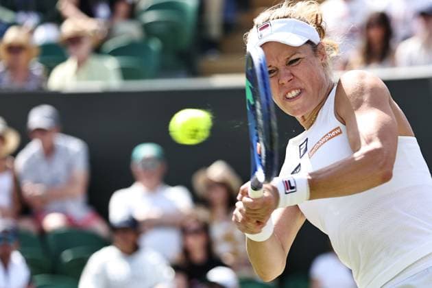 Laura Siegemund, GER, during third round of 2025 All England Lawn Tennis Championships at Wimbledon, womens singles, London, 04 07 2025; -
