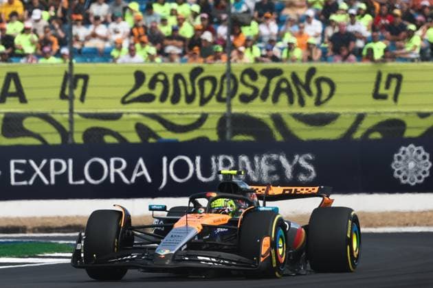 F1 British Grand Prix 2025 Practice 2 Lando Norris of McLaren during the second practice ahead of the Formula 1 British Grand Prix at Silverstone Circuit in Northampton, Great Britain on July 5, 2024. Northampton United Kingdom  Copyright: xJakubxPorzyckix originalFilename:porzycki-f1britis250704_npvri.jpg
