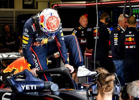 SILVERSTONE - Max Verstappen (Red Bull Racing) during 2nd free practice at the Silverstone circuit ahead of the Great Britain Grand Prix. ANP SEM VAN DER WAL xVIxANPxSportx xxANPxIVx 530933472 originalFilename: 530933472.jpg
