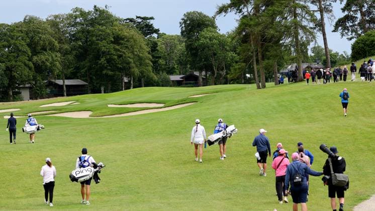 KPMG Women s Irish Open 2025, Carton House, Maynooth 4 7 2025 Anna Nordqvist, Leona Maguire and Ãine Donegan Anna Nordqvist, Leona Maguire and Ãine Donegan 4 7 2025  Copyright: x INPHO LaszloxGeczox LG1_2427