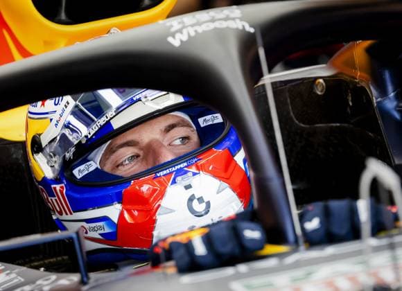 SILVERSTONE - Max Verstappen (Red Bull Racing) during 2nd free practice at the Silverstone circuit ahead of the Great Britain Grand Prix. ANP SEM VAN DER WAL xVIxANPxSportx xxANPxIVx 530934488 originalFilename: 530934488.jpg
