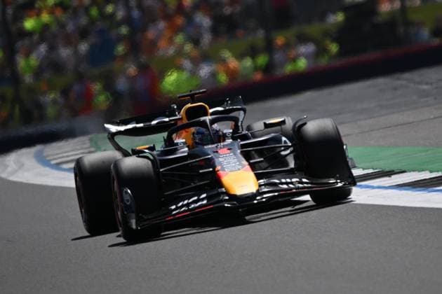 F1 Grand Prix of Great Britain - Practice NORTHAMPTON, UNITED KINGDOM - JULY 04: Max Verstappen of Red Bull on track during practice ahead of the F1 Grand Prix of Great Britain at Silverstone Circuit on July 04, 2025 in Northampton, United Kingdom. Rasid Necati Aslim Anadolu Northampton United Kingdom. Editorial use only. Please get in touch for any other usage.  Copyright: x2025xAnadoluxRasidxNecatixAslimx