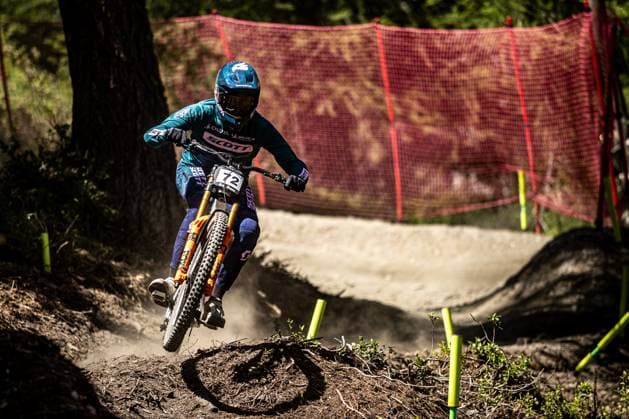 Whoop Downhill Worldcup La Thuile MARINI Hugo * SCOTT DOWNHILL FACTORYat Whoop Downhill Worldcup La Thuile, 04.07.2025,in La Thuile,ITA Foto: Sebastian Sternemann