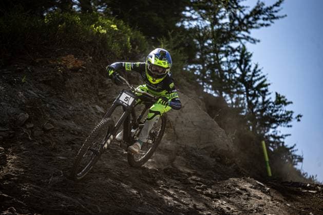 Whoop Downhill Worldcup La Thuile HRASTNIK Monika AON RACING - TOURNE CAMPERVANSat Whoop Downhill Worldcup La Thuile, 04.07.2025,in La Thuile,ITA Foto: Sebastian Sternemann