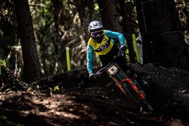 Whoop Downhill Worldcup La Thuile WILLIAMSON Jonty YETI FOX FACTORY RACE TEAMat Whoop Downhill Worldcup La Thuile, 04.07.2025,in La Thuile,ITA Foto: Sebastian Sternemann