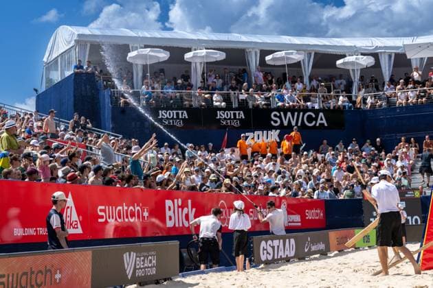 RECORD DATE NOT STATED Beach Pro Tour - Elite 16 Gstaad, 04.07.2025 Gstaad; Beach Pro Tour - Elite 16 Gstaad am 04.07.2025 Copyright: xBEAUTIFULxSPORTS PeterxWeberx
