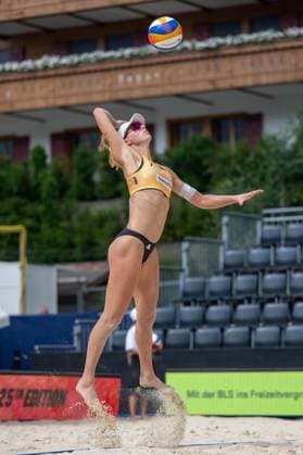 RECORD DATE NOT STATED Beach Pro Tour - Elite 16 Gstaad, 04.07.2025 Linda Bock (GER); Beach Pro Tour - Elite 16 Gstaad am 04.07.2025 Copyright: xBEAUTIFULxSPORTS PeterxWeberx