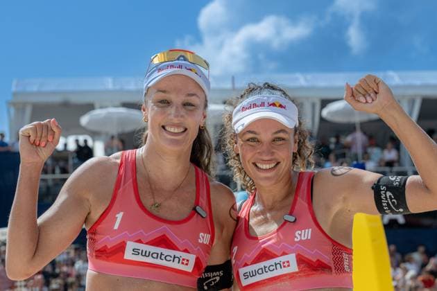 RECORD DATE NOT STATED Beach Pro Tour - Elite 16 Gstaad, 04.07.2025 Anouk Verge-Depre ( SUI ), Zoe Verge-Depre ( SUI ); Beach Pro Tour - Elite 16 Gstaad am 04.07.2025 Copyright: xBEAUTIFULxSPORTS PeterxWeberx