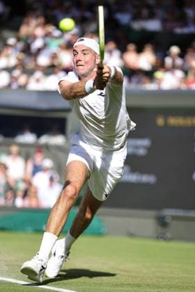 Jan-Lennard Struff, GER, during third round of 2025 All England Lawn Tennis Championships at Wimbledon, mens singles, London, 04 07 2025; -