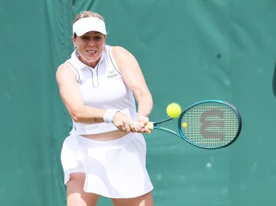 TENNIS - Wimbledon 2025 LONDON,ENGLAND,04.JUL.25 - TENNIS - WTA, Tennis Damen Tour, Wimbledon, Grand Slam. Image shows Anastasia Pavlyuchenkova (RUS).  GEPAxpictures xAlanxGrieves