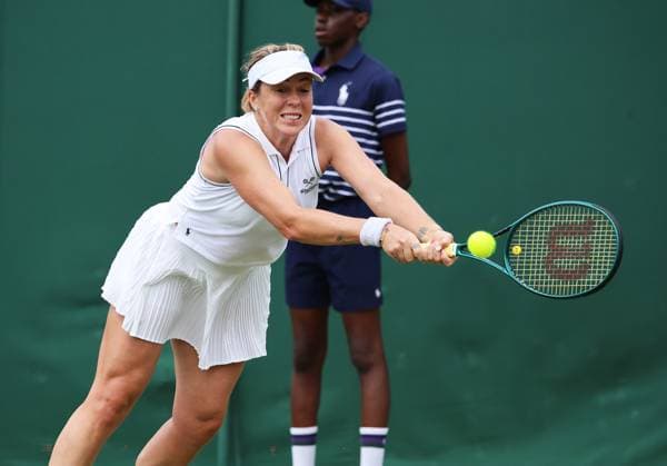TENNIS - Wimbledon 2025 LONDON,ENGLAND,04.JUL.25 - TENNIS - WTA, Tennis Damen Tour, Wimbledon, Grand Slam. Image shows Anastasia Pavlyuchenkova (RUS).  GEPAxpictures xAlanxGrieves