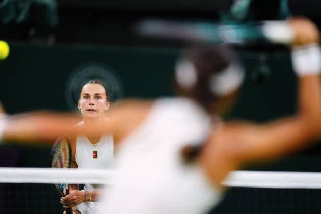 Aryna Sabalenka during her third round match Wimbledon Tennis Championships, Day 5, The All England Lawn Tennis and Croquet Club, London, UK - 04 Jul 2025London The All England Lawn Tennis and United Kingdom  Copyright: xJavierxGarcia Shutterstockx 15384469jl